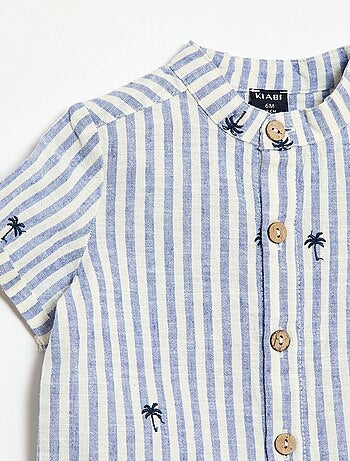 Conjunto de 2 piezas a rayas - camisa + pantalón corto