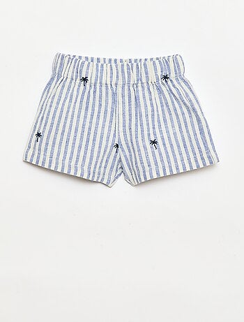 Conjunto de 2 piezas a rayas - camisa + pantalón corto