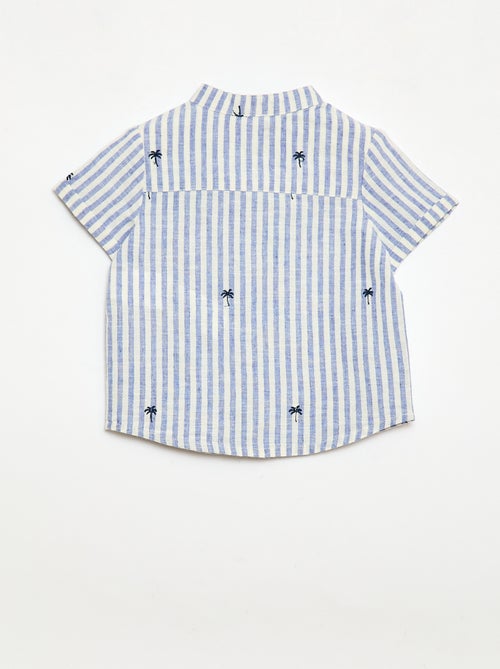 Conjunto de 2 piezas a rayas - camisa + pantalón corto - Kiabi
