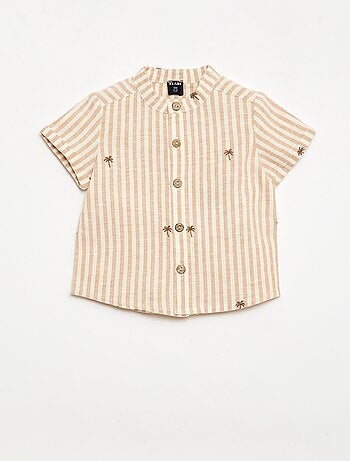 Conjunto de 2 piezas a rayas - camisa + pantalón corto