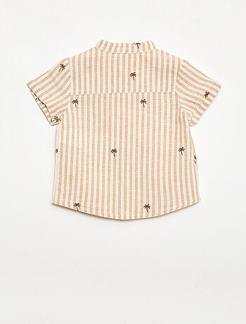 Conjunto de 2 piezas a rayas - camisa + pantalón corto