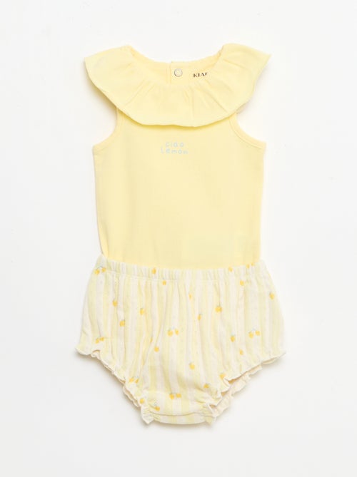 Conjunto de 2 piezas: body + braguita - Kiabi