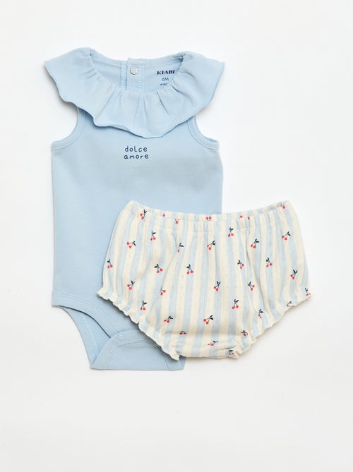 Conjunto de 2 piezas: body + braguita - Kiabi