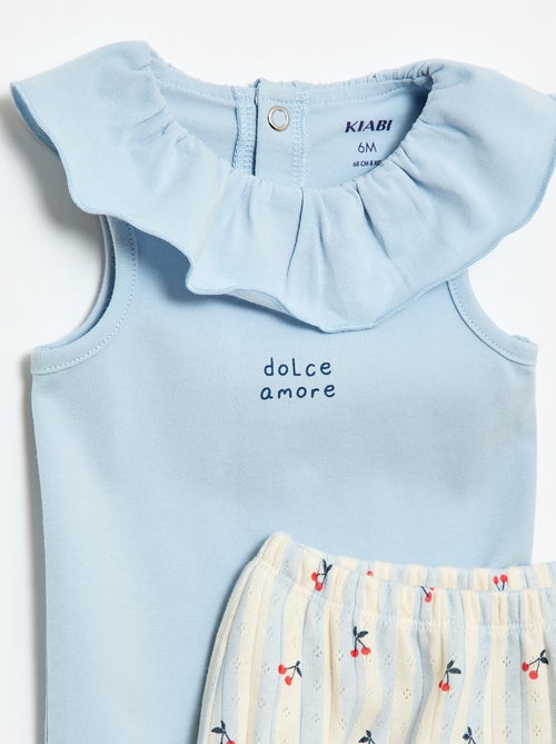 Conjunto de 2 piezas: body + braguita - Kiabi