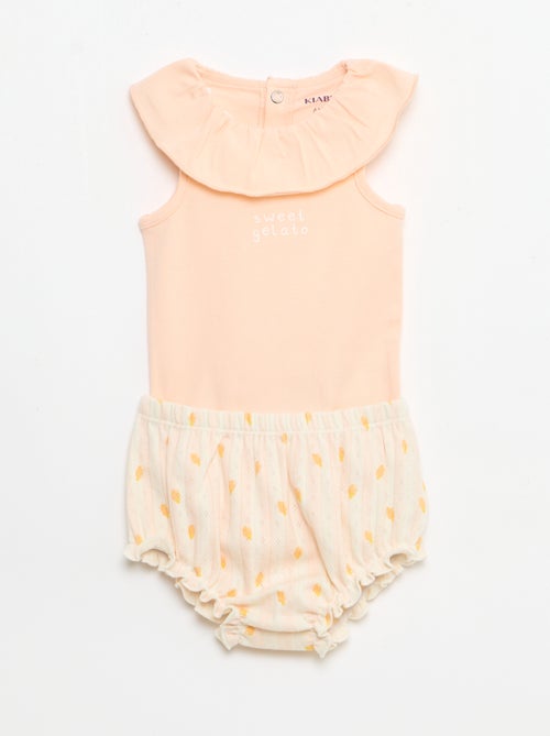 Conjunto de 2 piezas: body + braguita - Kiabi