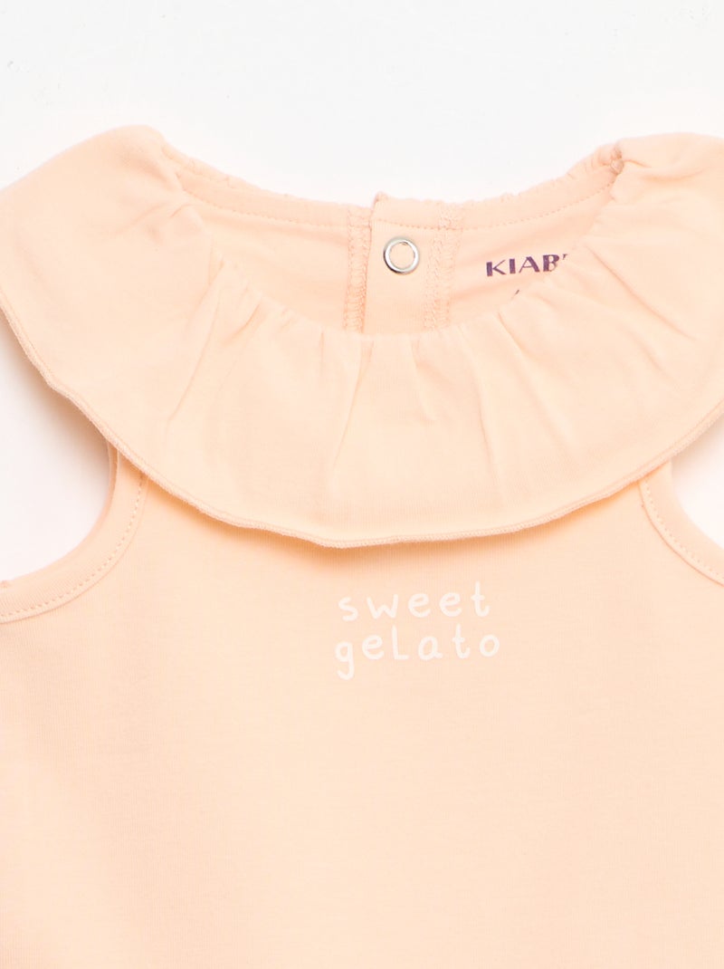 Conjunto de 2 piezas: body + braguita Rosa - Kiabi
