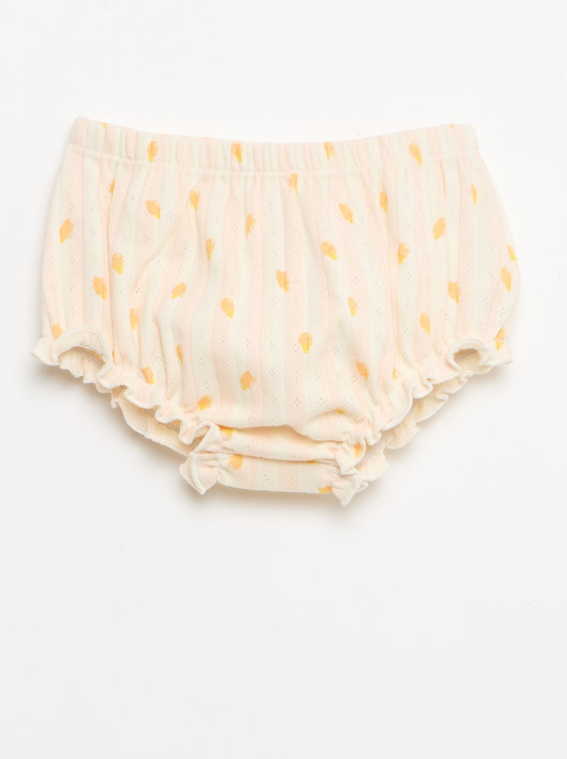 Conjunto de 2 piezas: body + braguita Rosa - Kiabi