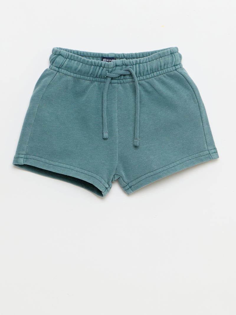 Conjunto de 2 piezas: camiseta bordada + pantalón corto Azul - Kiabi