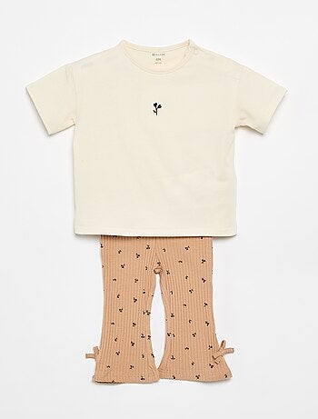 Conjunto de 2 piezas Camiseta + legging