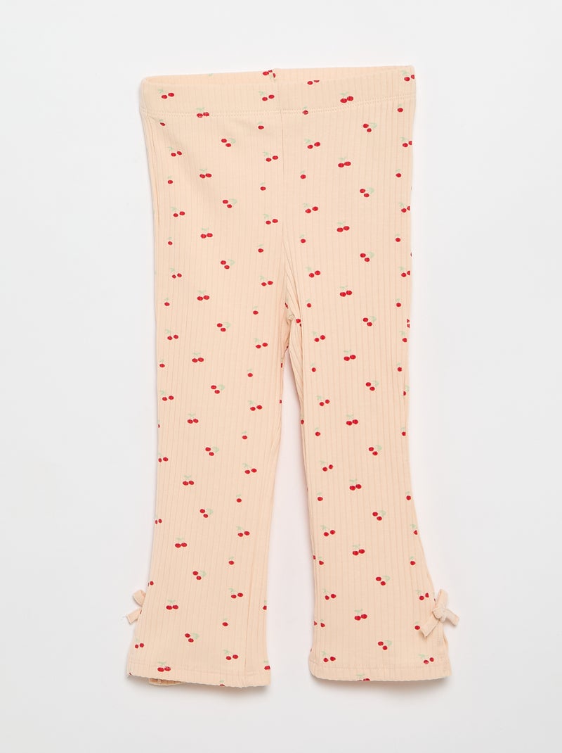 Conjunto de 2 piezas Camiseta + legging Rosa - Kiabi