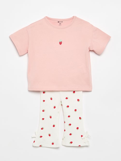 Conjunto de 2 piezas Camiseta + legging - Kiabi