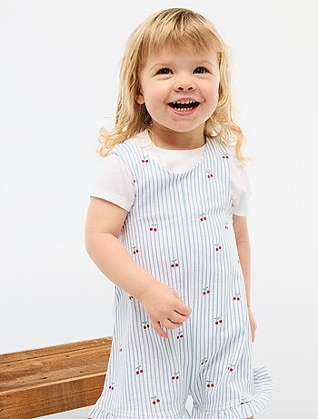 Conjunto de 2 piezas Camiseta + Mono corto