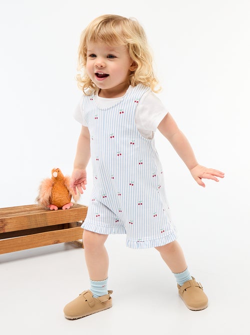 Conjunto de 2 piezas Camiseta + Mono corto - Kiabi