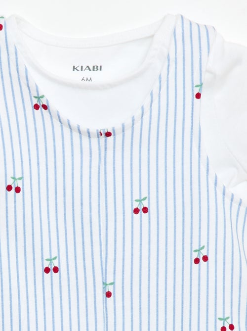 Conjunto de 2 piezas Camiseta + Mono corto - Kiabi