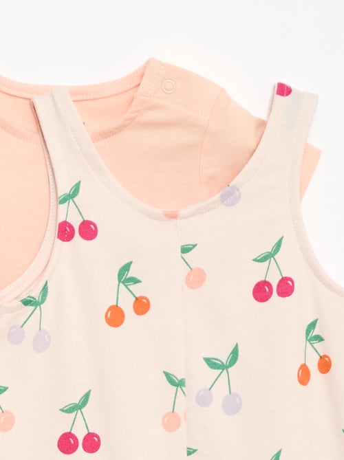 Conjunto de 2 piezas Camiseta + Mono corto - Kiabi