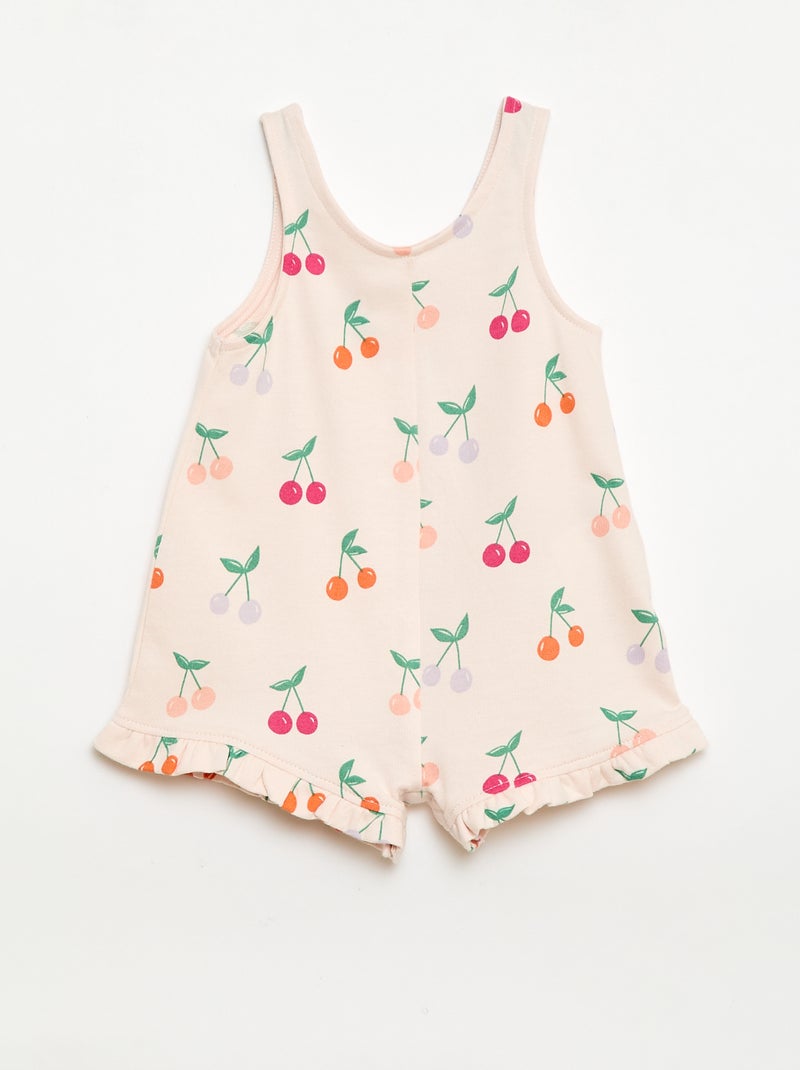Conjunto de 2 piezas Camiseta + Mono corto Rosa - Kiabi