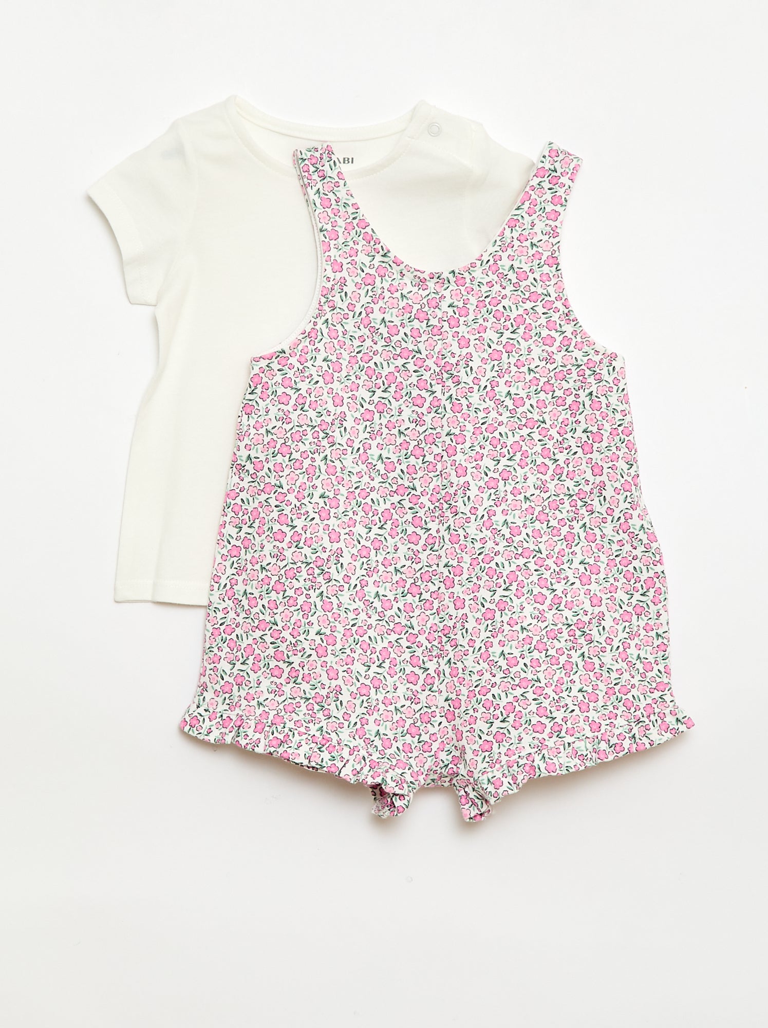 Conjunto de 2 piezas Camiseta + Mono corto
