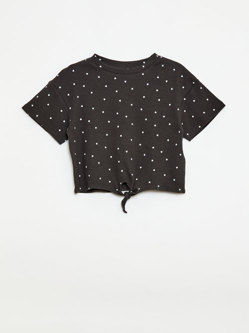 Conjunto de 2 piezas: Camiseta + pantalón acampanado - Kiabi Conjunto de 2 piezas: Camiseta + pantalón acampanado - Kiabi