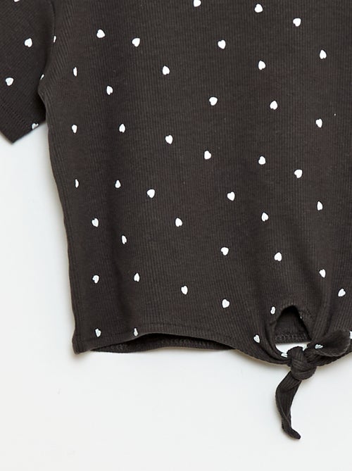 Conjunto de 2 piezas: Camiseta + pantalón acampanado - Kiabi Conjunto de 2 piezas: Camiseta + pantalón acampanado - Kiabi