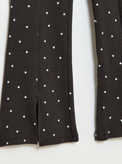 Conjunto de 2 piezas: Camiseta + pantalón acampanado - Kiabi Conjunto de 2 piezas: Camiseta + pantalón acampanado - Kiabi