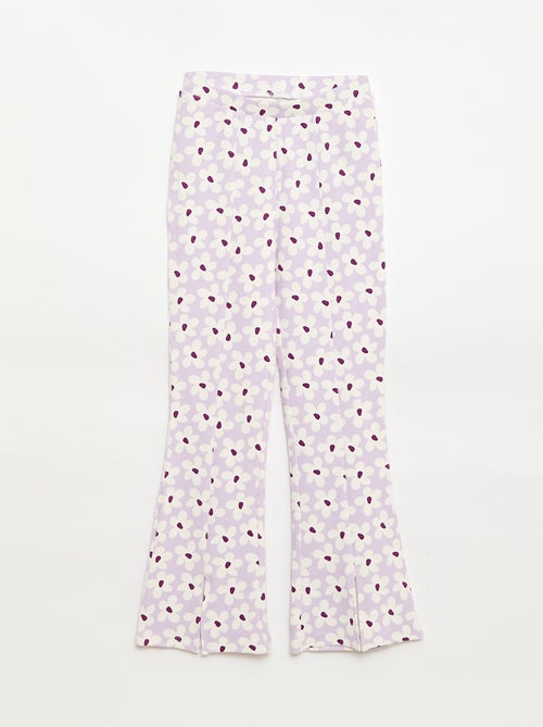 Conjunto de 2 piezas: camiseta + pantalón de corte acampanado - Kiabi Conjunto de 2 piezas: camiseta + pantalón de corte acampanado - Kiabi