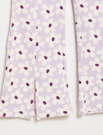 Conjunto de 2 piezas: Camiseta + pantalón acampanado