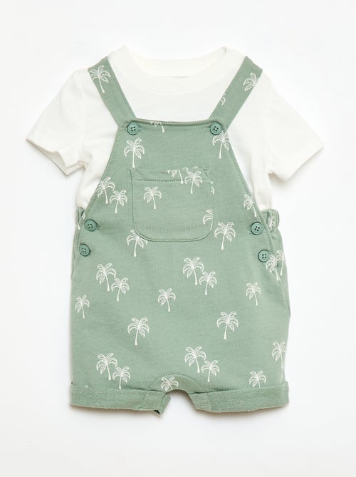 Conjunto de 2 piezas Camiseta + Peto corto - Kiabi