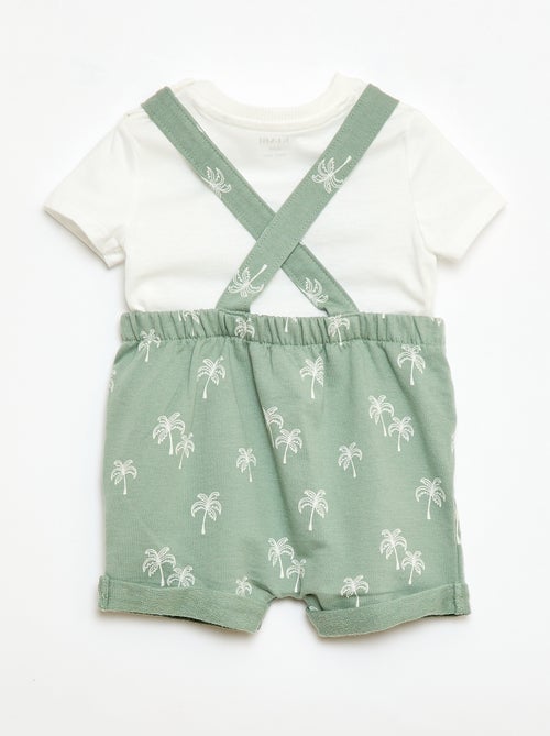 Conjunto de 2 piezas Camiseta + Peto corto - Kiabi