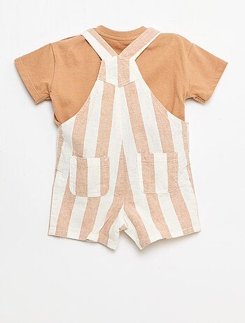 Conjunto de 2 piezas camiseta + peto