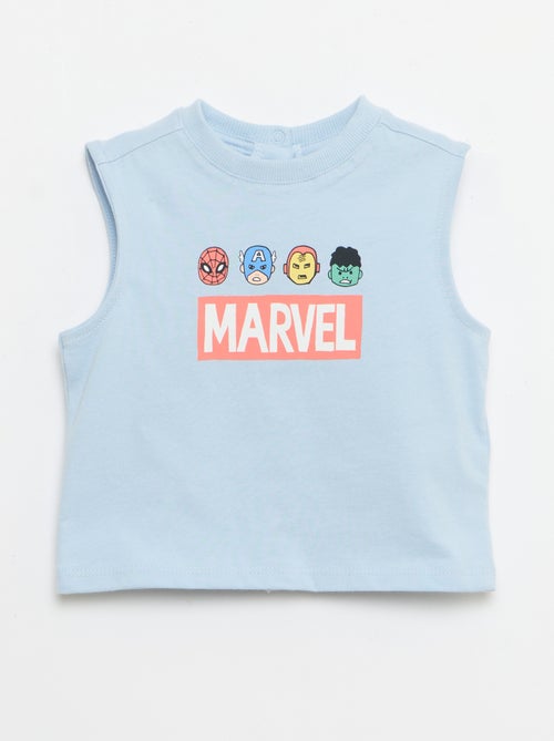 Conjunto de 2 piezas: camiseta sin mangas y pantalón corto 'Marvel' - Kiabi