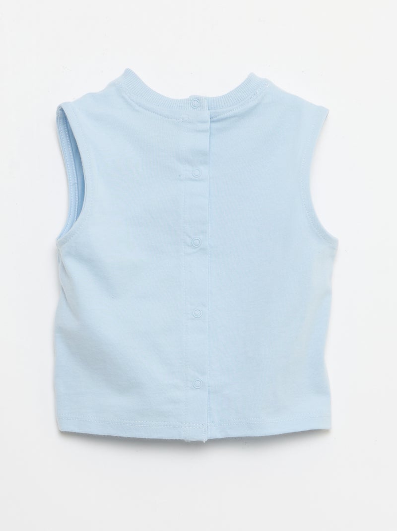 Conjunto de 2 piezas: camiseta sin mangas y pantalón corto 'Marvel' Azul - Kiabi