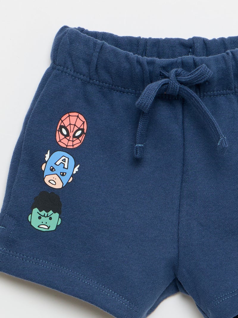 Conjunto de 2 piezas: camiseta sin mangas y pantalón corto 'Marvel' Azul - Kiabi