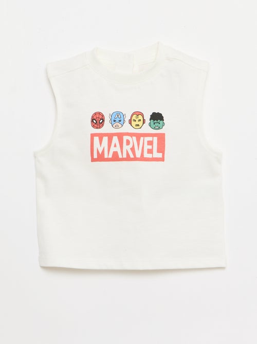 Conjunto de 2 piezas: camiseta sin mangas y pantalón corto 'Marvel' - Kiabi