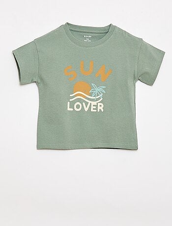 Conjunto de 2 piezas de algodón Camiseta + pantalón corto