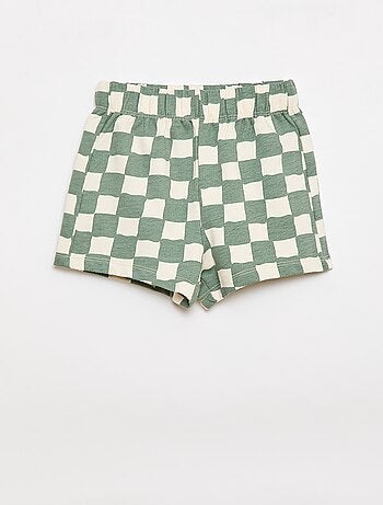 Conjunto de 2 piezas de algodón Camiseta + pantalón corto