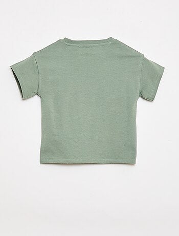 Conjunto de 2 piezas de algodón Camiseta + pantalón corto