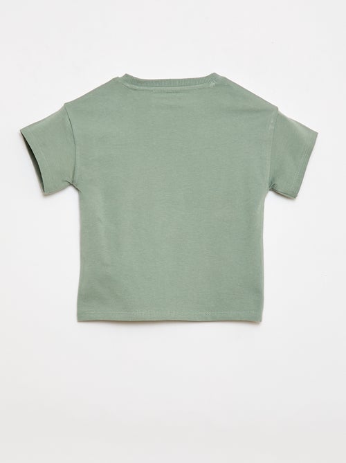Conjunto de 2 piezas de algodón Camiseta + pantalón corto - Kiabi