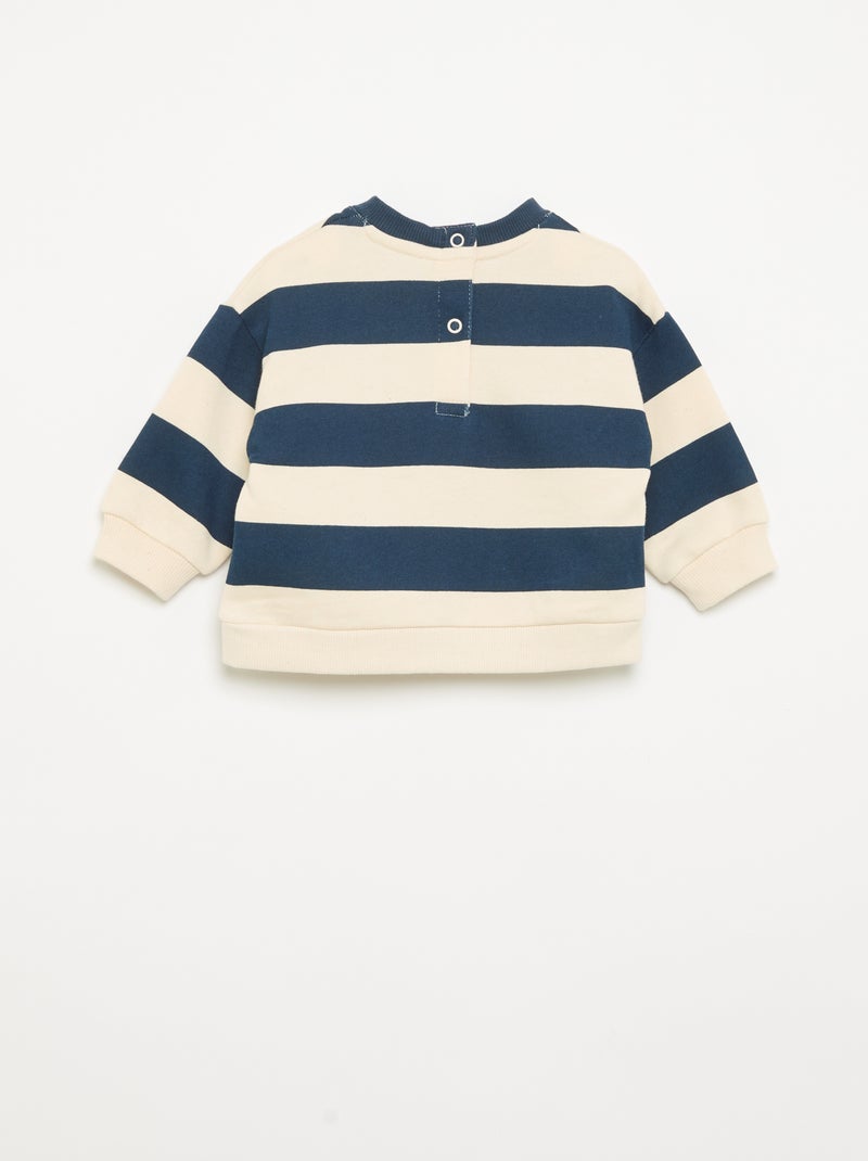 Conjunto de 2 piezas de forro polar - sudadera + chándal Azul marino - Kiabi