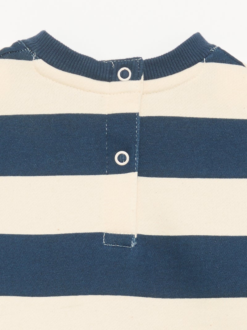 Conjunto de 2 piezas de forro polar - sudadera + chándal Azul marino - Kiabi
