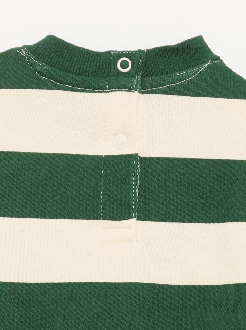 Conjunto de 2 piezas de forro polar - sudadera + chándal Verde oscuro - Kiabi