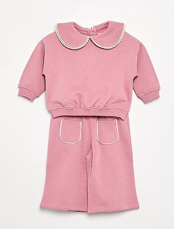 Conjunto de 2 piezas de forro polar - Sudadera + pantalón