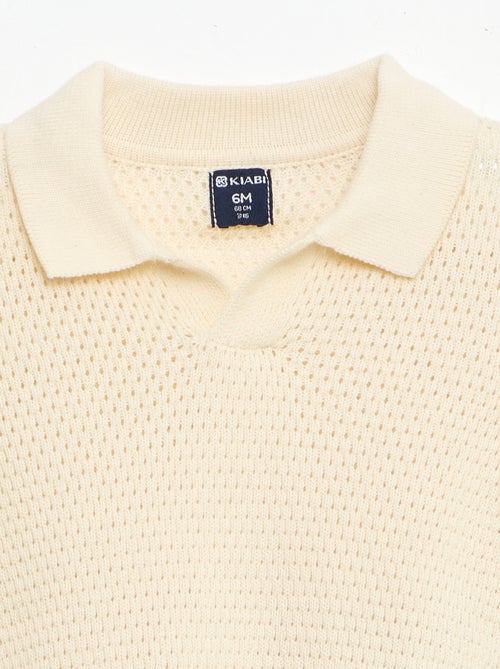 Conjunto de 2 piezas de punto - Camiseta polo + Pantalón corto - Kiabi