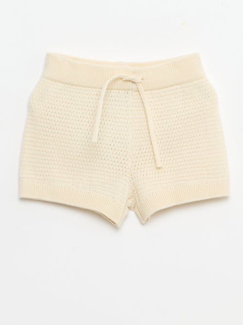 Conjunto de 2 piezas de punto - Camiseta polo + Pantalón corto - Kiabi