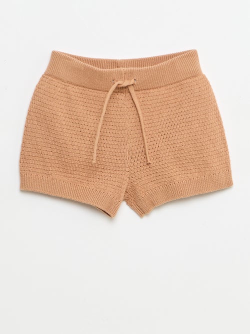 Conjunto de 2 piezas de punto - Camiseta polo + Pantalón corto - Kiabi