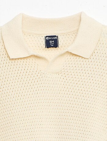 Conjunto de 2 piezas de punto - Camiseta polo + short