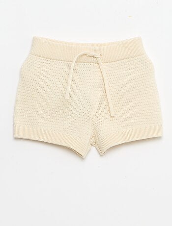 Conjunto de 2 piezas de punto - Camiseta polo + short