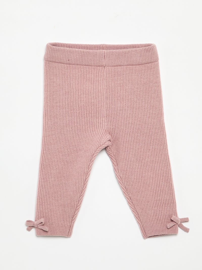 Conjunto de 2 piezas de punto - Jersey + legging Rosa - Kiabi