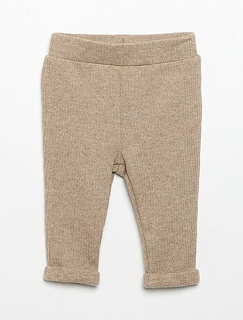 Conjunto de 2 piezas de punto acanalado - Sudadera + pantalón
