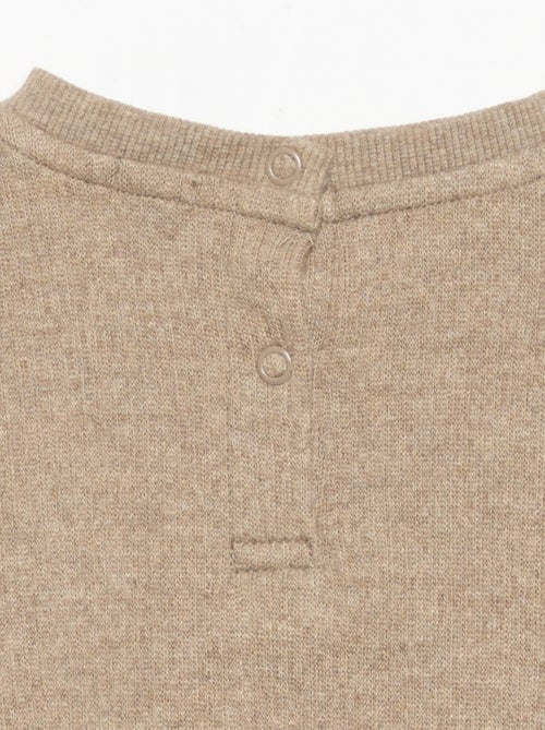 Conjunto de 2 piezas de punto acanalado - Sudadera + pantalón - Kiabi Conjunto de 2 piezas de punto acanalado - Sudadera + pantalón - Kiabi