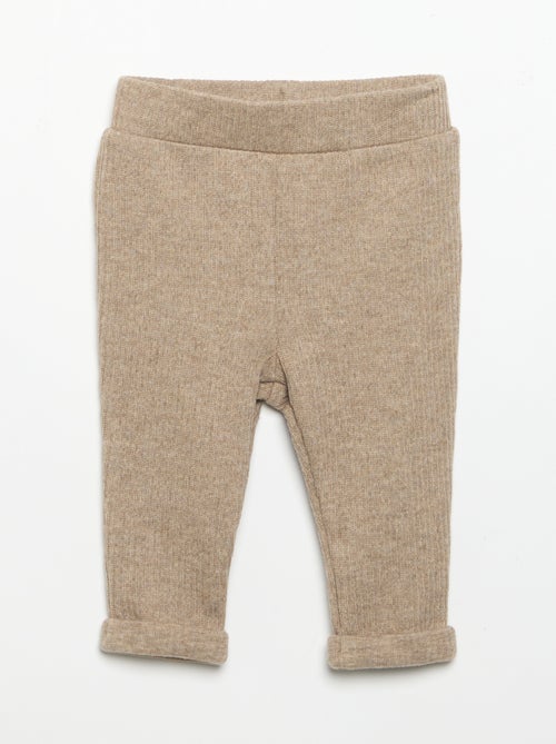 Conjunto de 2 piezas de punto acanalado - Sudadera + pantalón - Kiabi Conjunto de 2 piezas de punto acanalado - Sudadera + pantalón - Kiabi